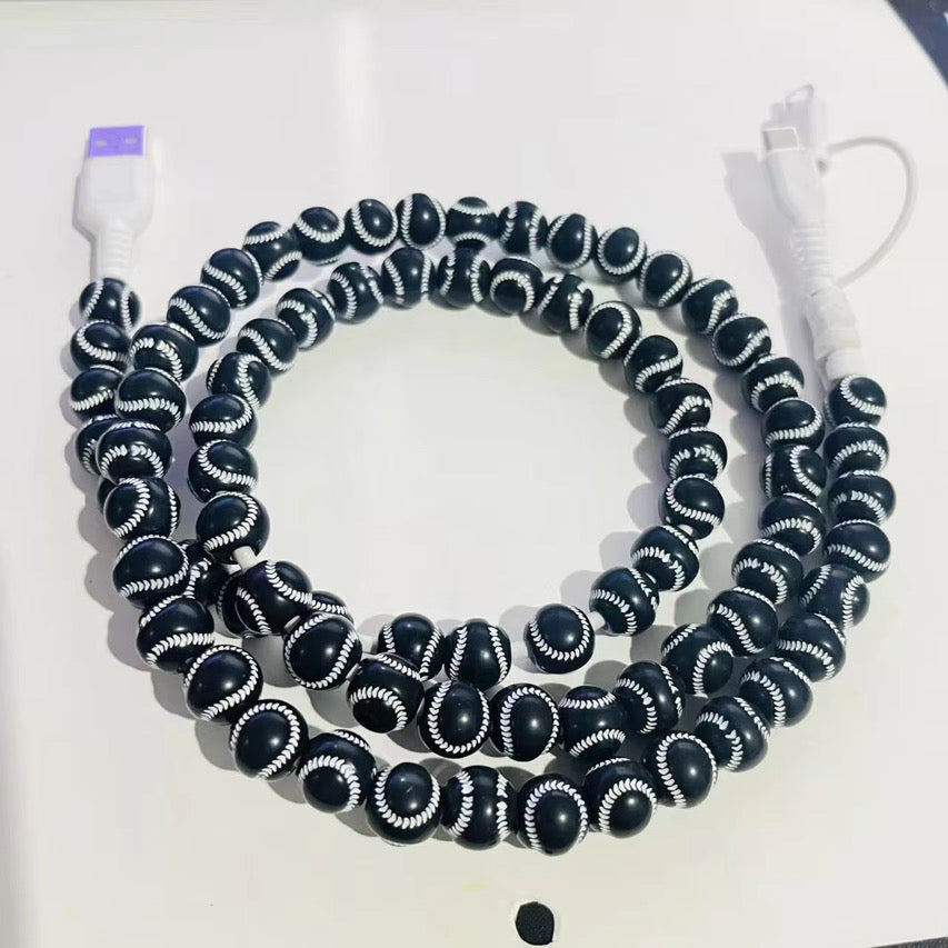 Charging Cord - Beaded - Sports