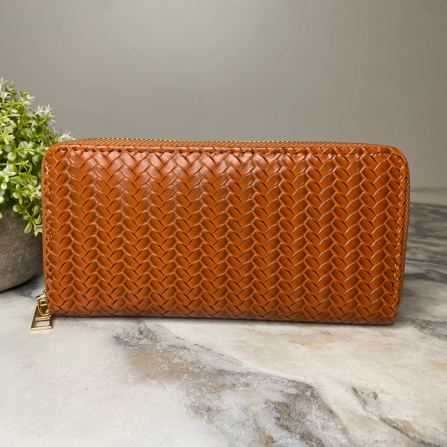 Wallet - Faux Leather - Woven