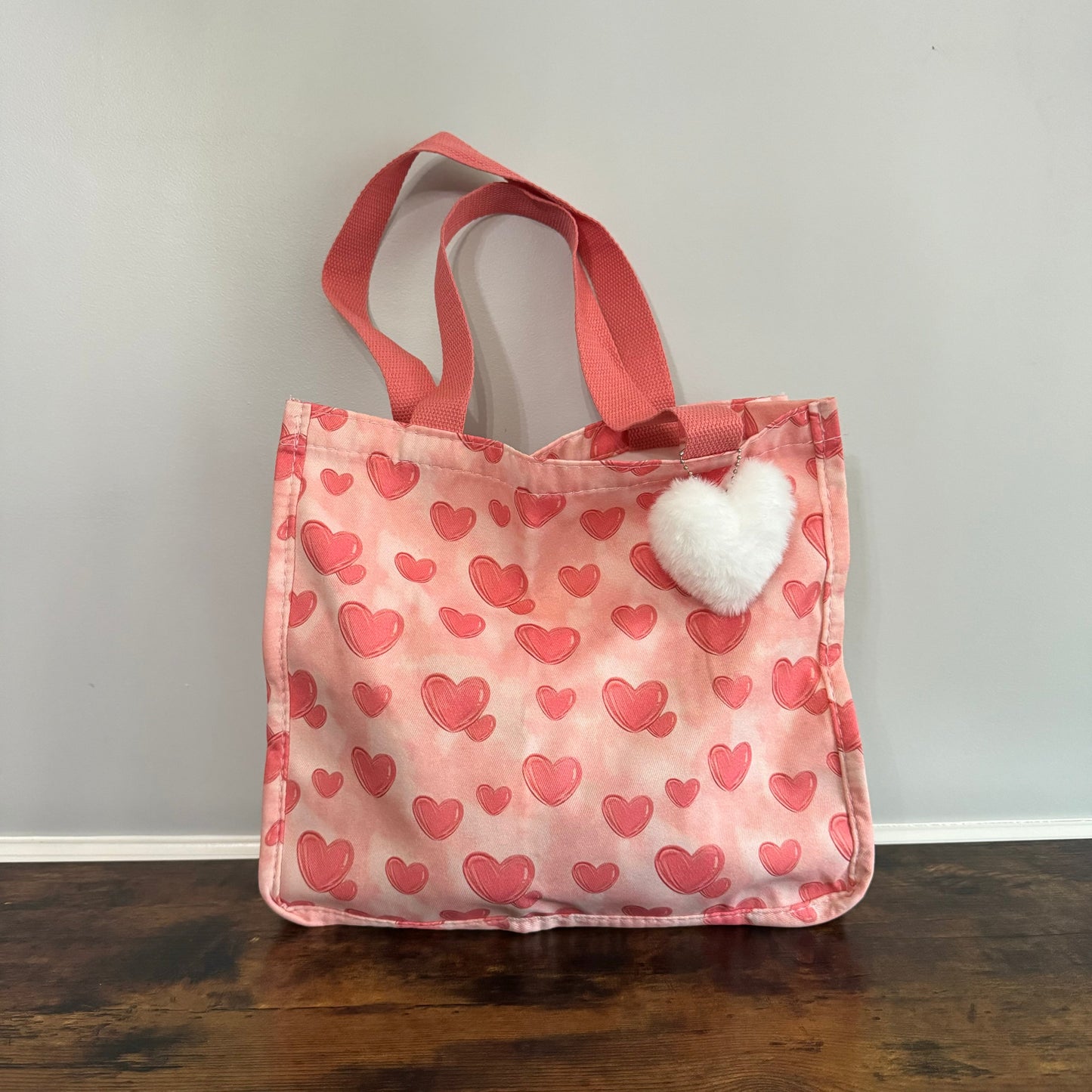 Tote Bag - Heart Light Pink