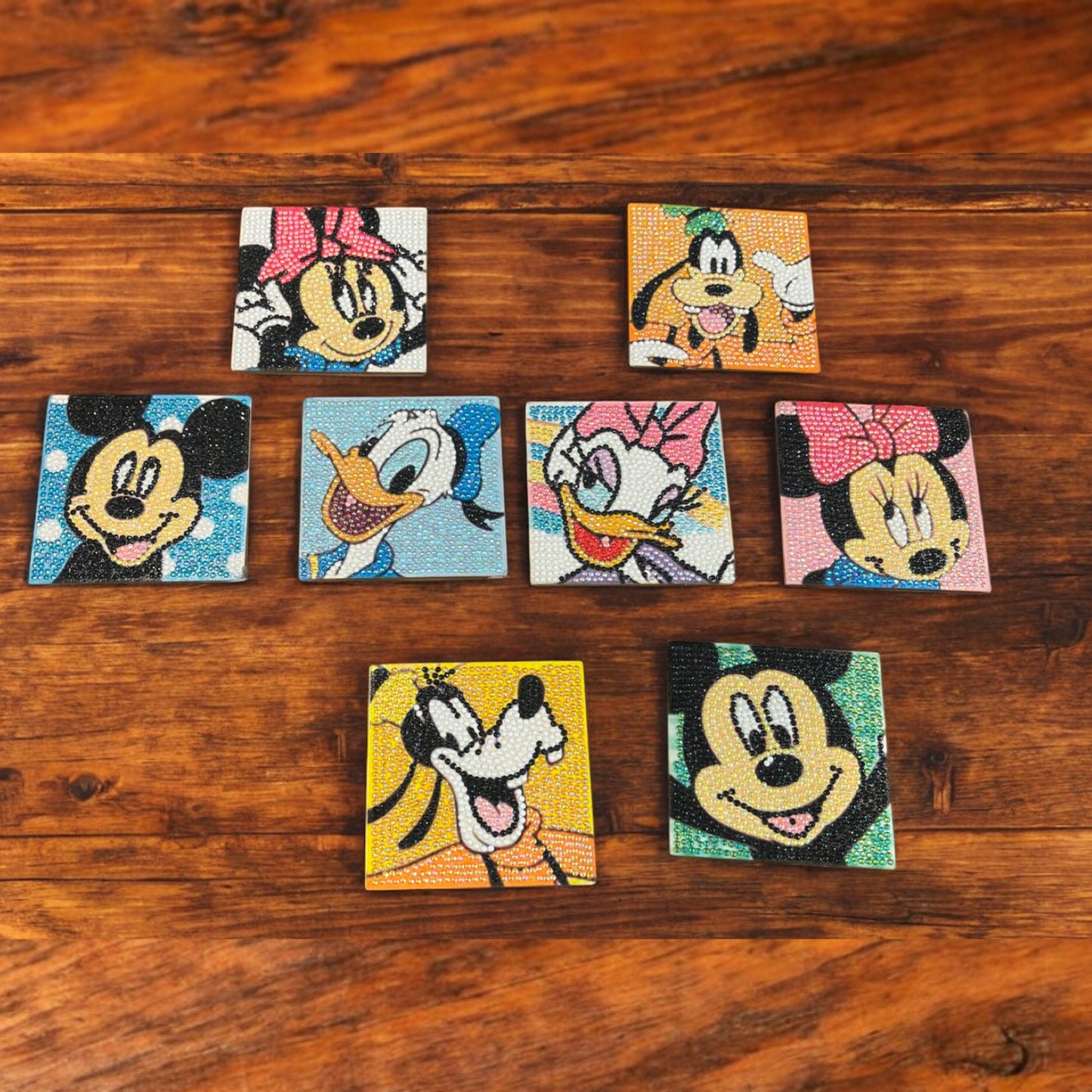 Handmade Disney Coaster Set of 8