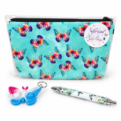 Bundled Set - Butterfly Teal Floral