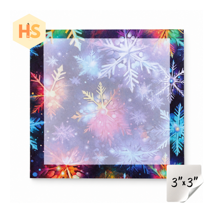 The Sticky Note Collection - Christmas Bright Rainbow Snowflakes