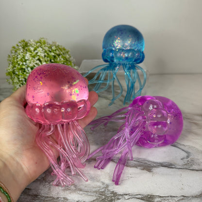 Squishy Toy - Jumbo Glitter Jellyfish