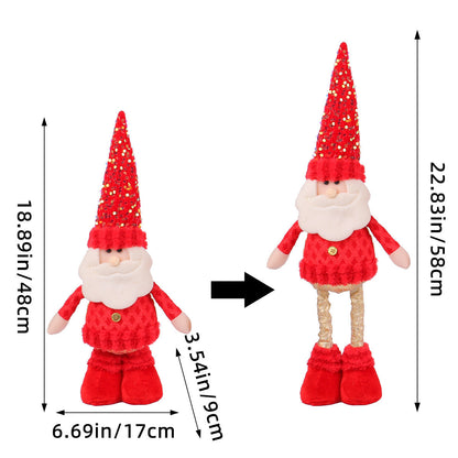 Telescopic Standing Christmas Decor - Red