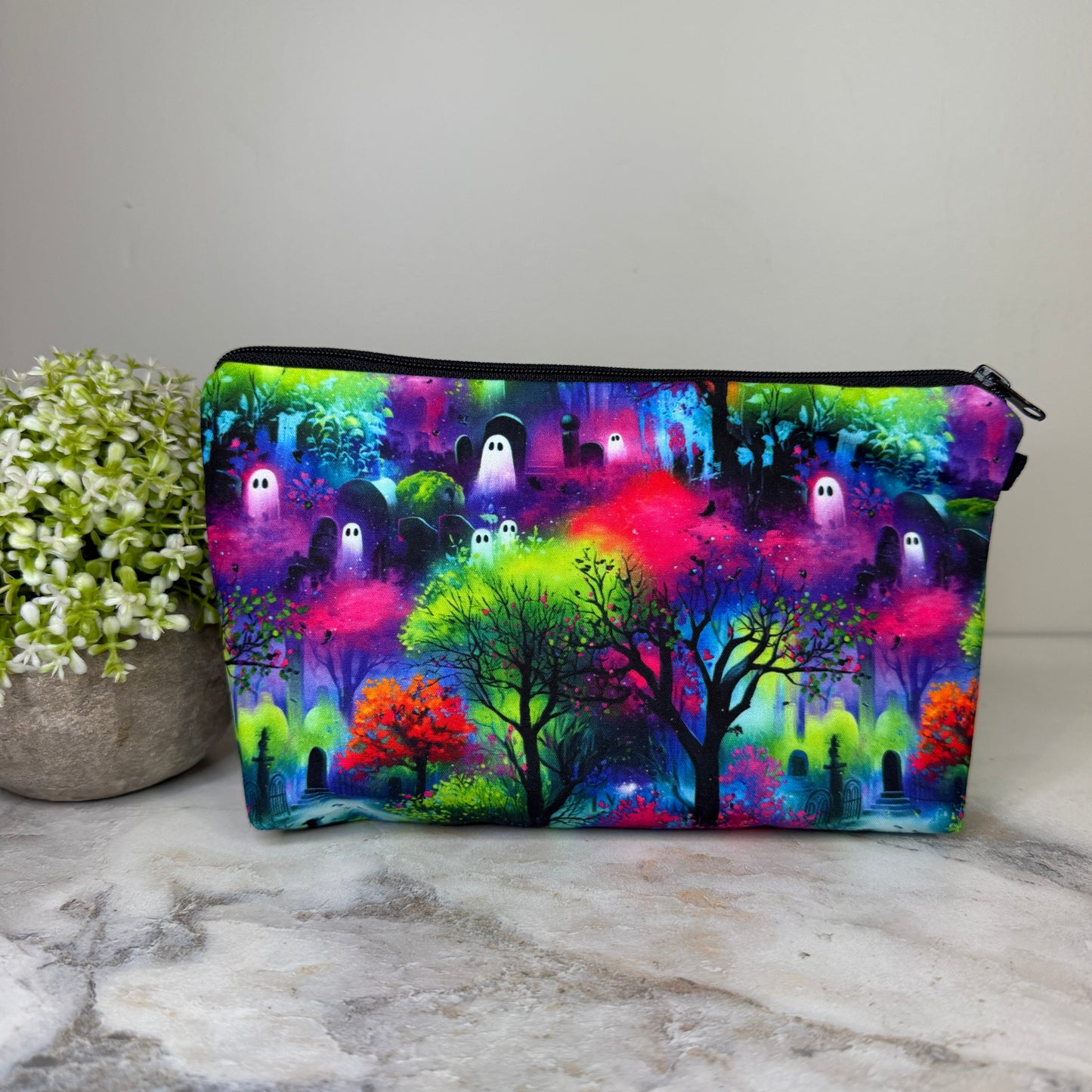 Pouch - Halloween Fall - Ghost Graveyard