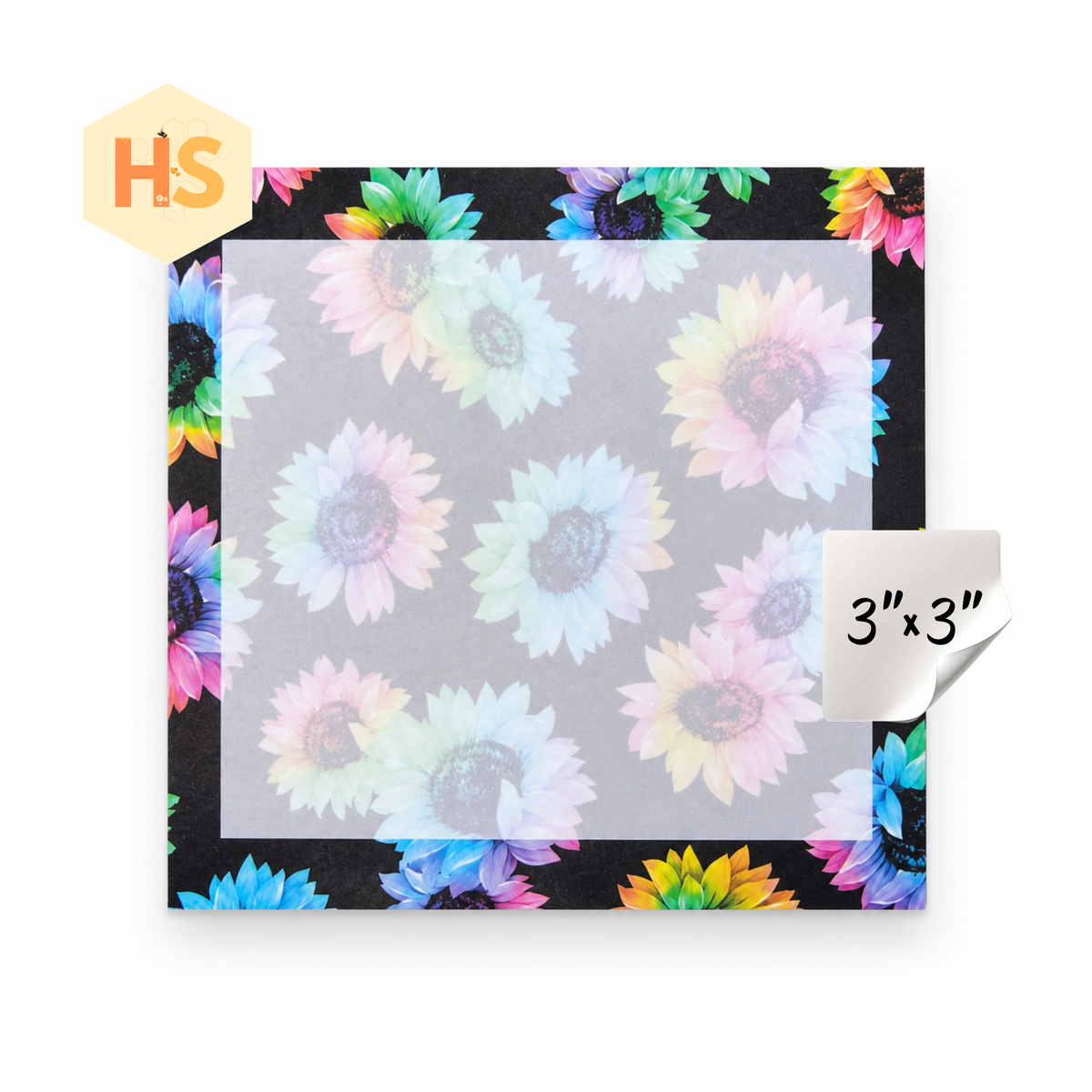 The Sticky Note Collection - Rainbow Sunflower
