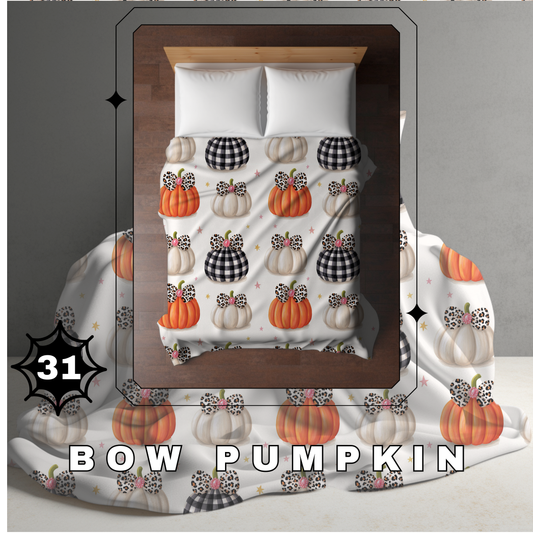 Blanket Halloween #31 - Bow Pumpkin