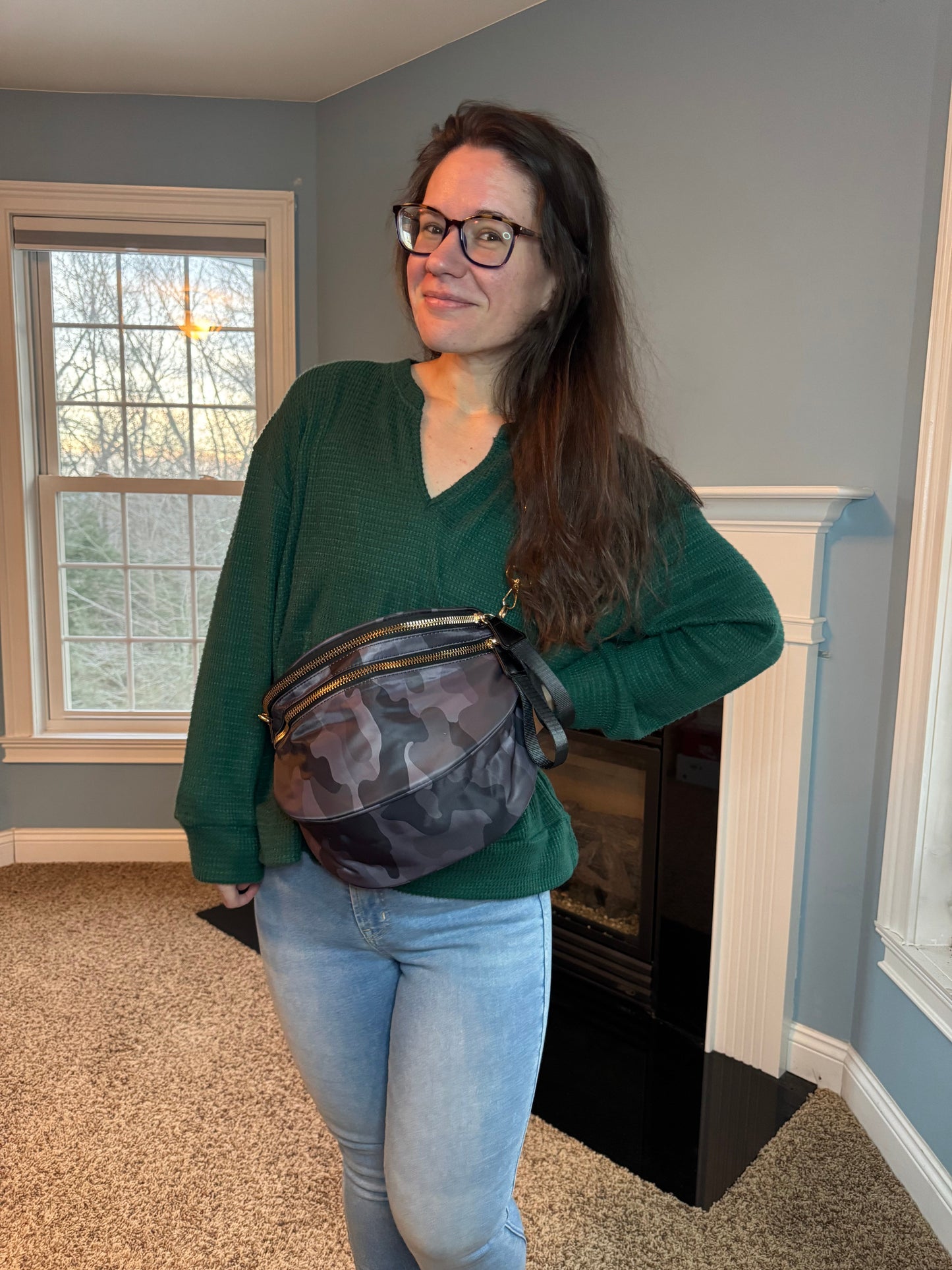 The Roni Nylon Crossbody - Camo #1