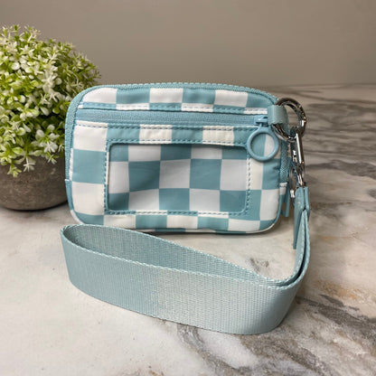 Rue - Nylon Wristlet Wallet - Checkered
