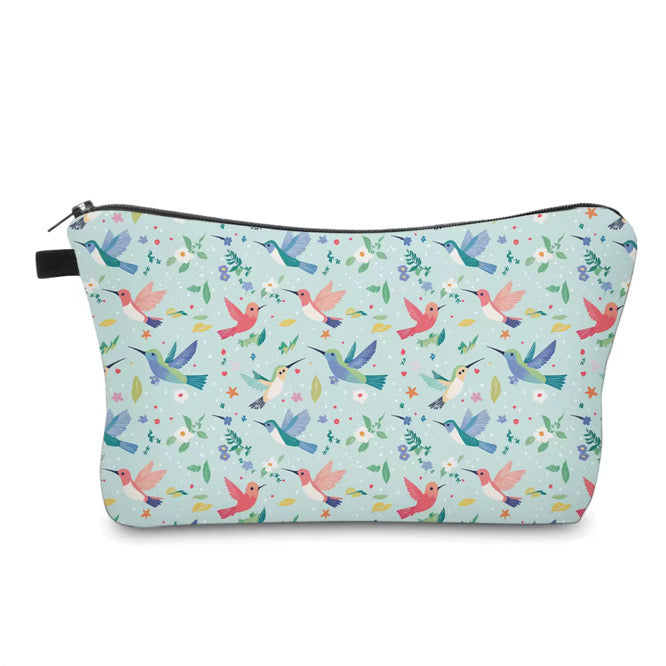 Pouch - Animal, Hummingbird Blue Pink