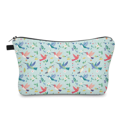 Pouch - Animal, Hummingbird Blue Pink