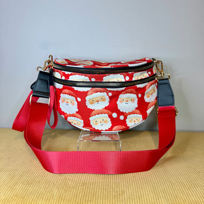 The Roni Nylon Crossbody - Christmas - Santa
