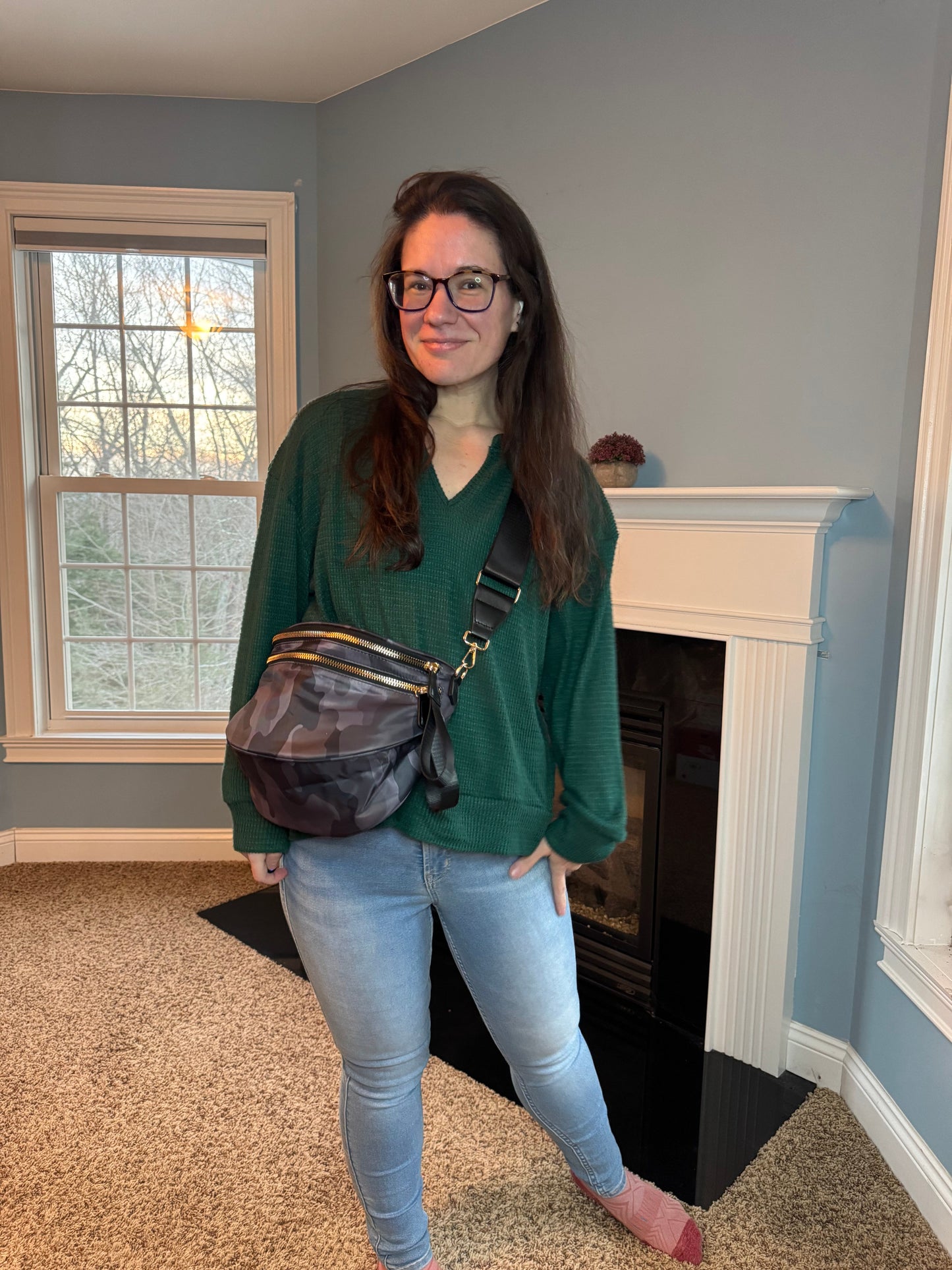 The Roni Nylon Crossbody - Camo #1