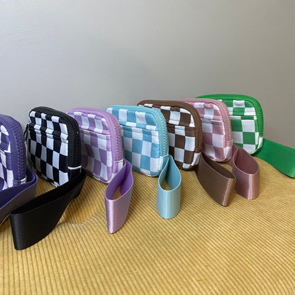 Rue - Nylon Wristlet Wallet - Checkered