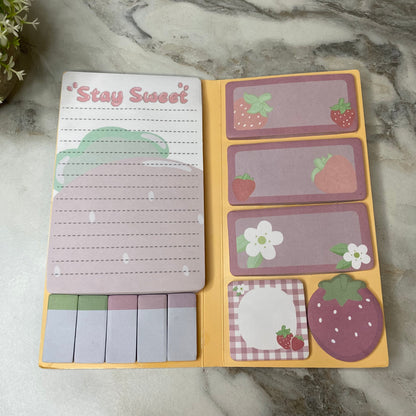 Sticky Note Booklet Set - Strawberry