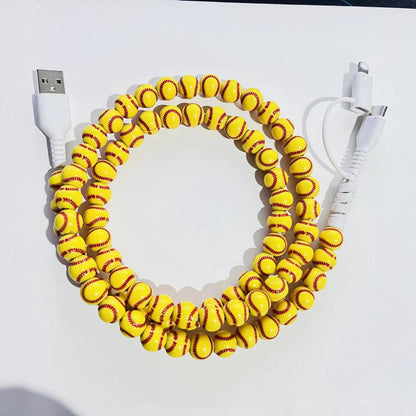 Charging Cord - Beaded - Sports