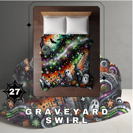 Blanket Halloween #27 - Graveyard Swirl