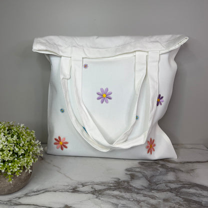 Tote Bag - Floral Patches