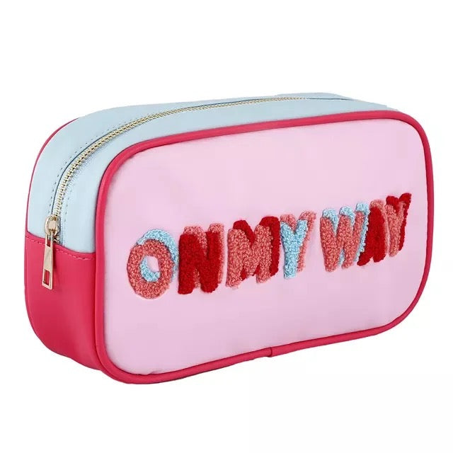 Rectangle Zip Pouch Bag - Sayings