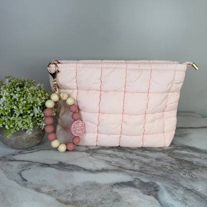 Bundled Set - Light Pink Puffer Pouch Bag