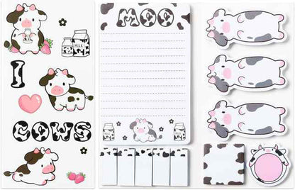 Sticky Note Booklet Set - Cow