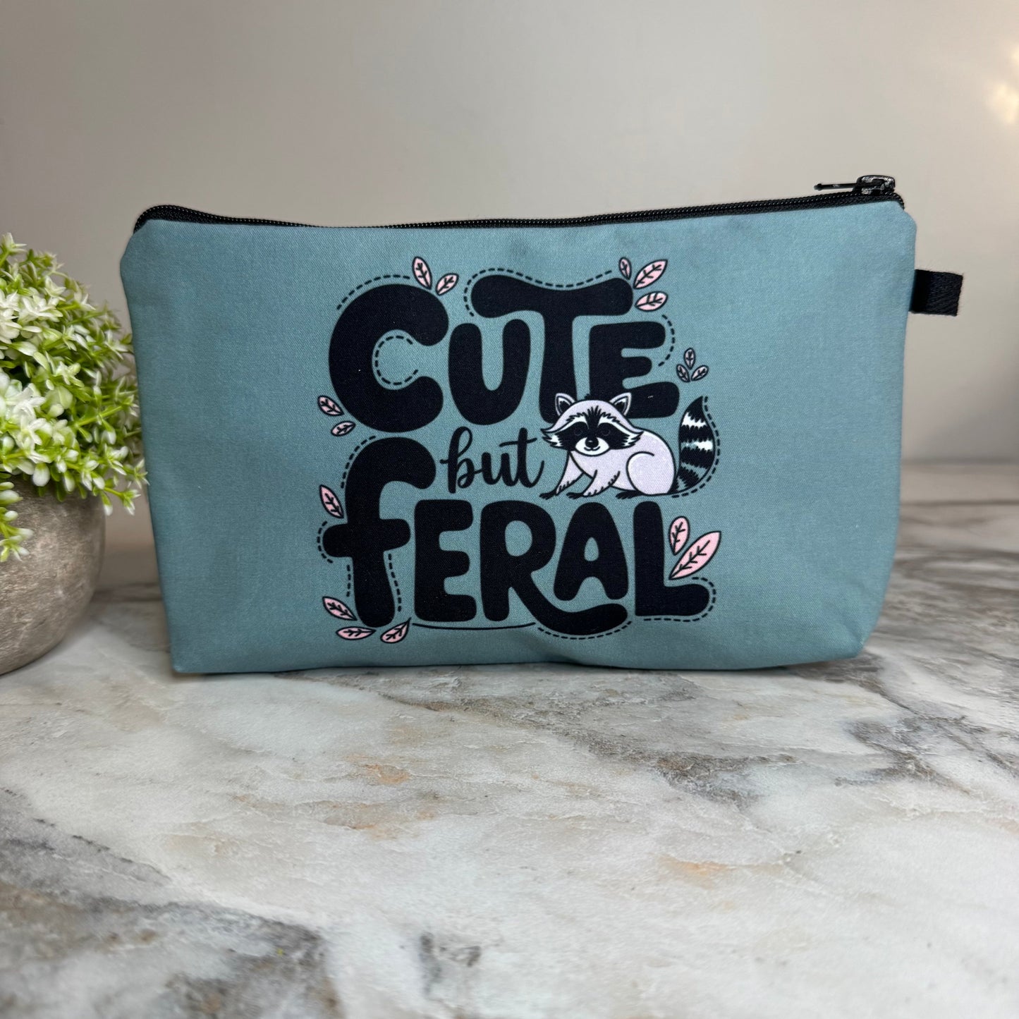 Pouch - Animal, Raccoon Cute But Feral