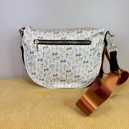 The Roni Nylon Crossbody - Religious Faith Hearts
