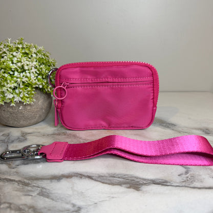 Rue - Nylon Wristlet Wallet - Hot Pink