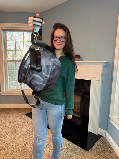 The Roni Nylon Crossbody - Camo #1