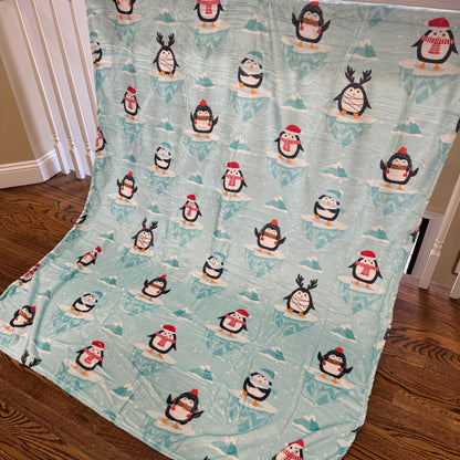Blanket - Winter Christmas Penguin
