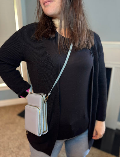 Ivy Crossbody Wallet + Purse - Sky Blue