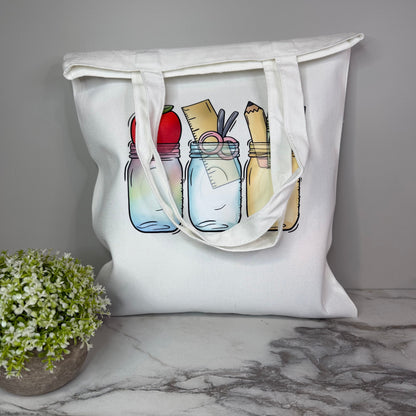 Tote Bag - Teacher Mason Jar