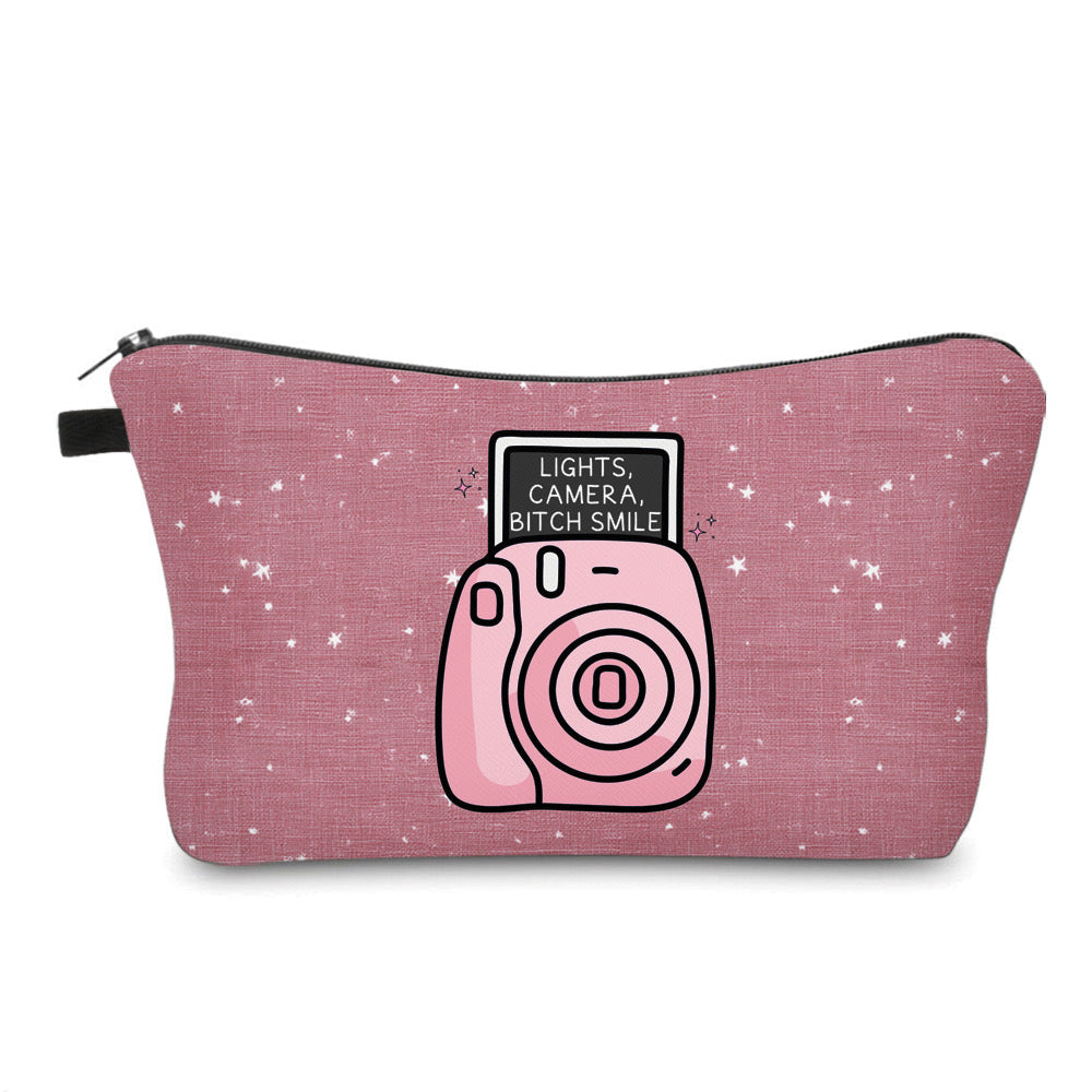 Pouch - Humor Adult, Lights Camera Bitch Smile