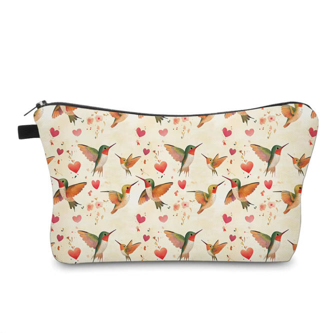 Pouch - Animal, Hummingbird Yellow Hearts