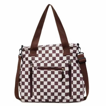 Caitlin Handbag - Corduroy Checker