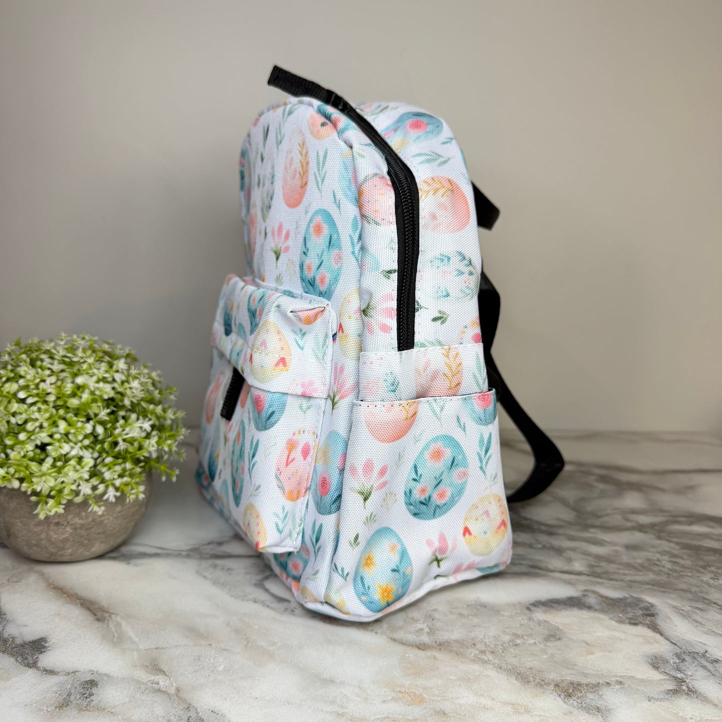 Mini Backpack - Floral Eggs