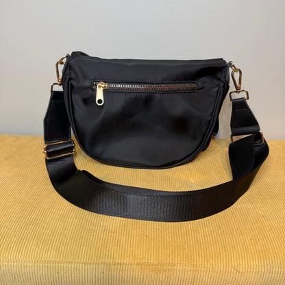 The Roni Nylon Crossbody - Solid Black - PREORDER