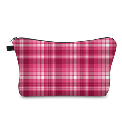 Pouch - Plaid, Pink