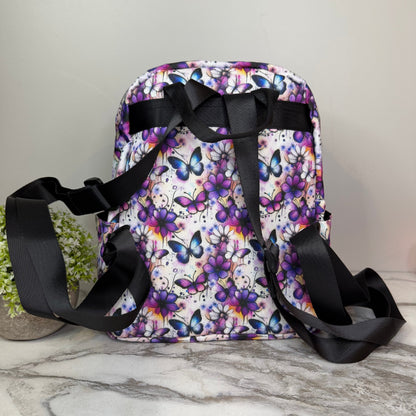Mini Backpack - Butterfly Purple
