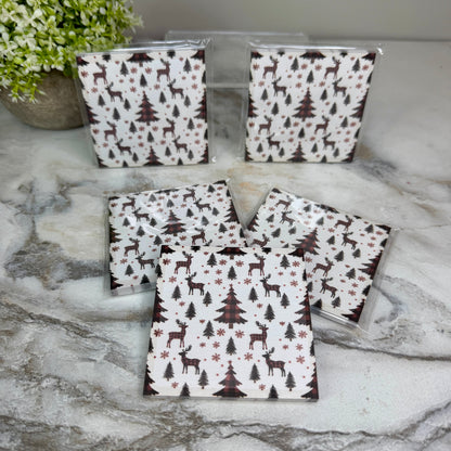 The Sticky Note Collection - Christmas Plaid Reindeer Tree