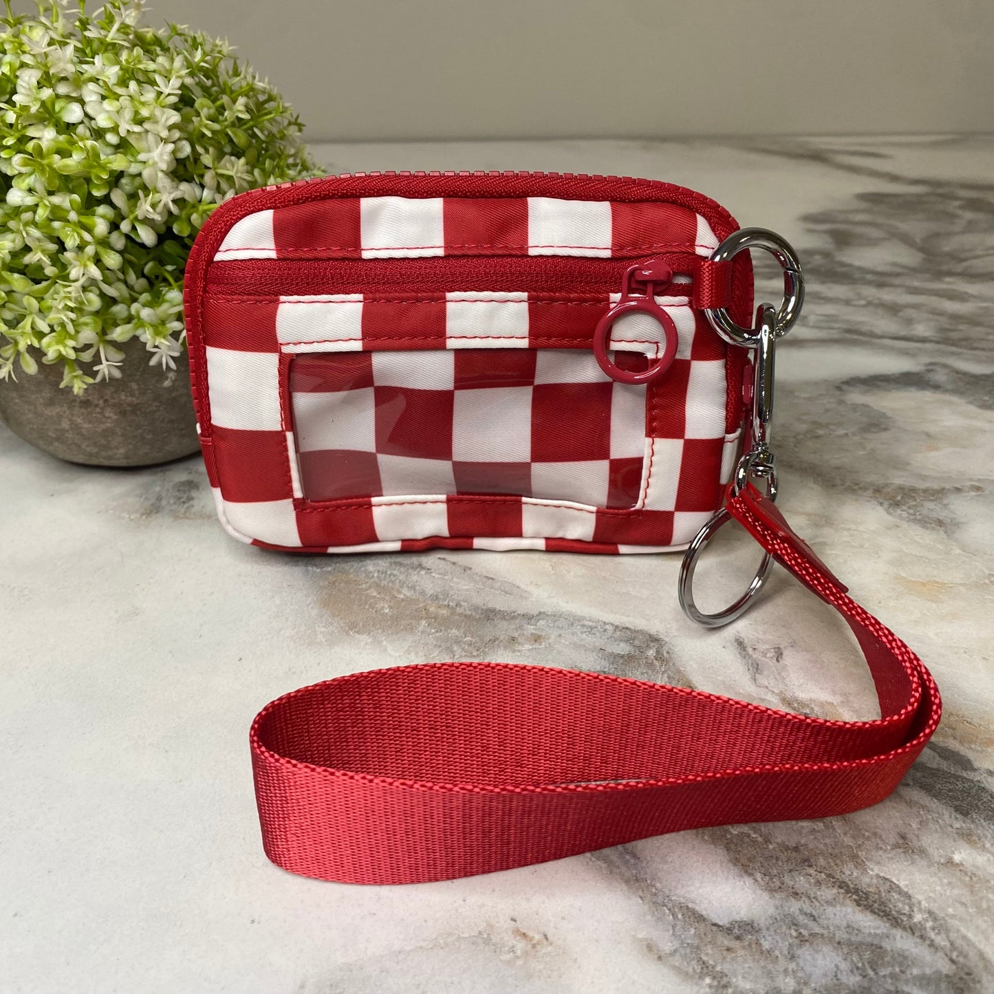 Rue - Nylon Wristlet Wallet - Checkered