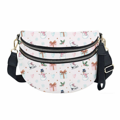 The Roni Nylon Crossbody - Christmas Snowflake Gift Ice Skate
