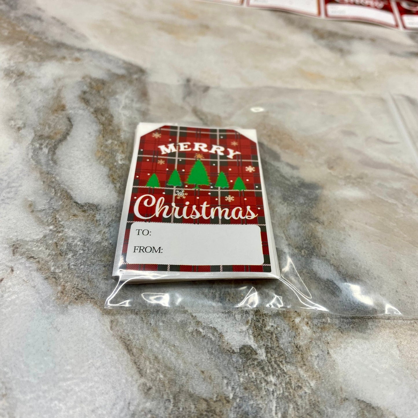 Christmas Tag Stickers - Small