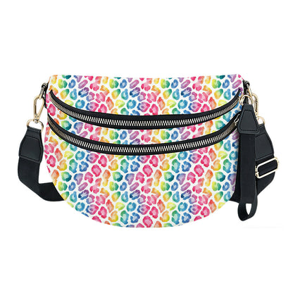 The Roni Nylon Crossbody - Lighter Rainbow Animal