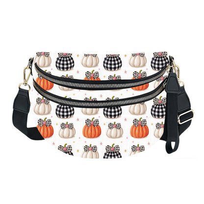 The Roni Nylon Crossbody - Halloween Fall - Bow Pumpkin