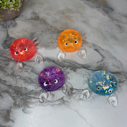 Squishy Toy - Glitter Crab