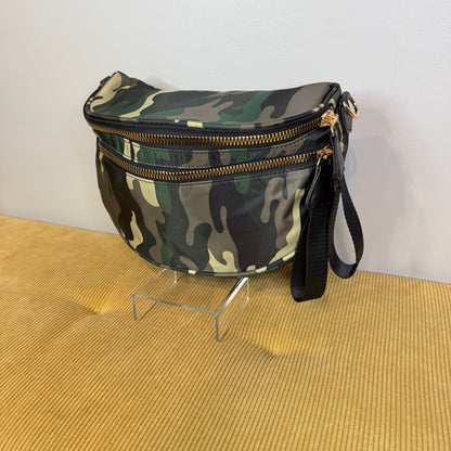 The Roni Nylon Crossbody - Green Camo #2