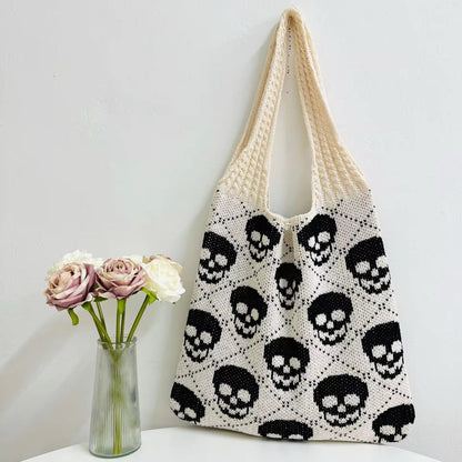 Tote Bag - Knit Sweater - Skull - PREORDER