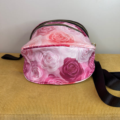 The Roni Nylon Crossbody - Pink Purple Ombré Roses