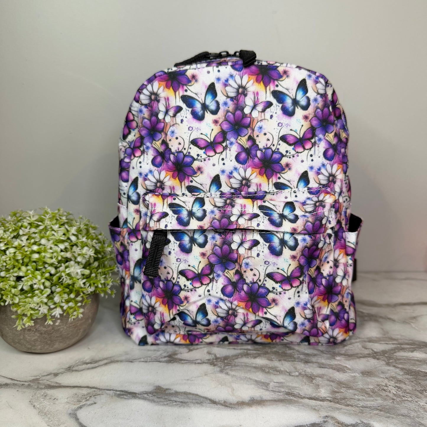 Mini Backpack - Butterfly Purple